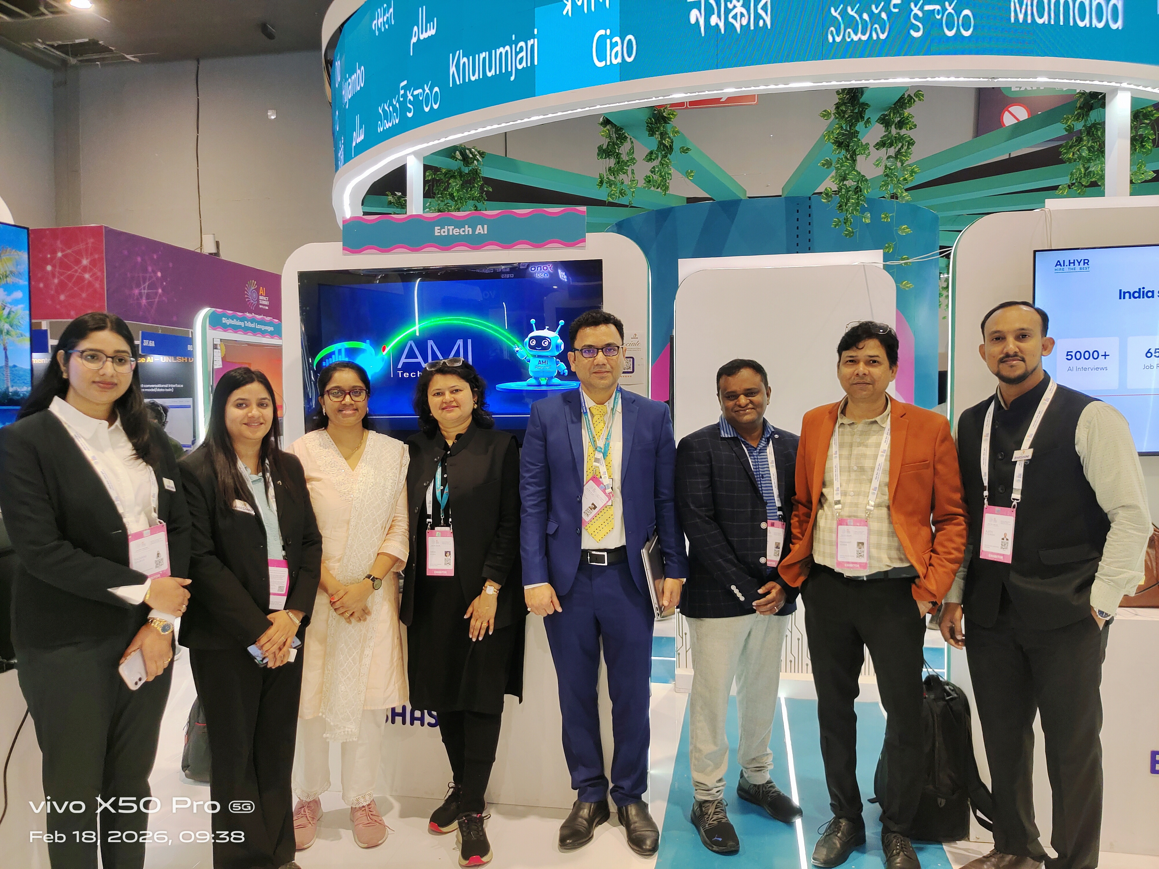 AMI Technologies at India AI Impact Summit 2026 — Bharat Mandapam, New Delhi