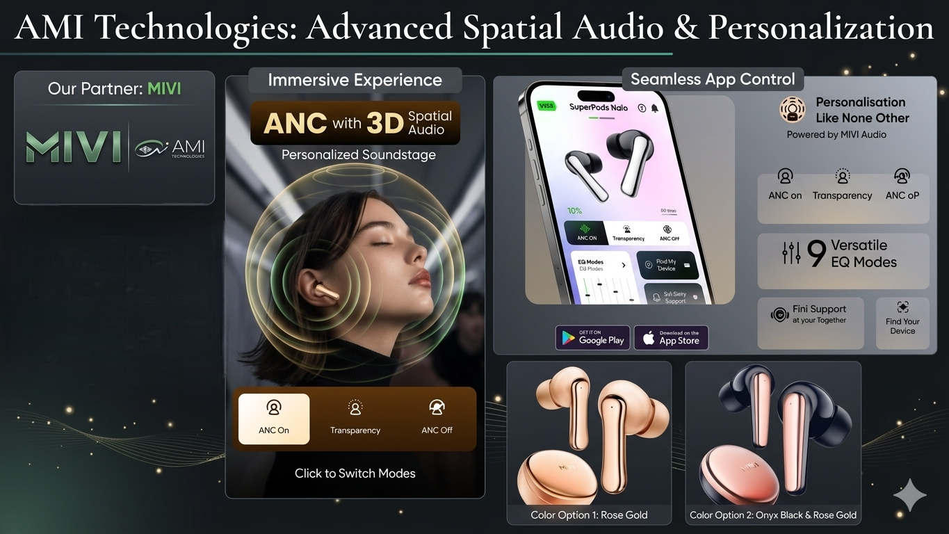 AMI Technologies – Mivi Spatial Audio and 3D Sound Stage Feature